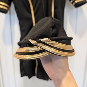 Leg Avenue Elegant Black Stewardess Dress With Matching Hat